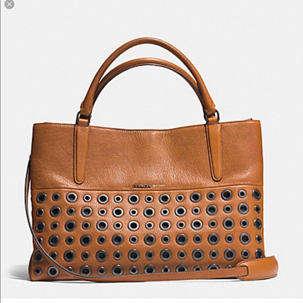 Coach Grommets soft Borough Bag in pebbled leather